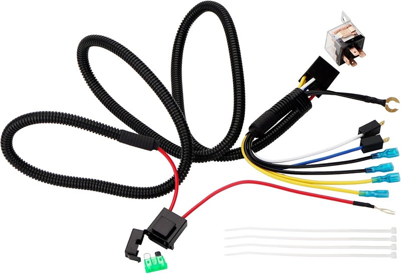 AOLIHAN مجموعة ريلاي لتوصيل بوق 80A 12V متوافقة مع سيارات وشاحنات تركيب شبكة بوق صوت انفجار (سلك بوق) - Image 1